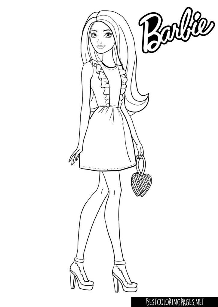 Barbie Coloring Pages - Free printable coloring pages