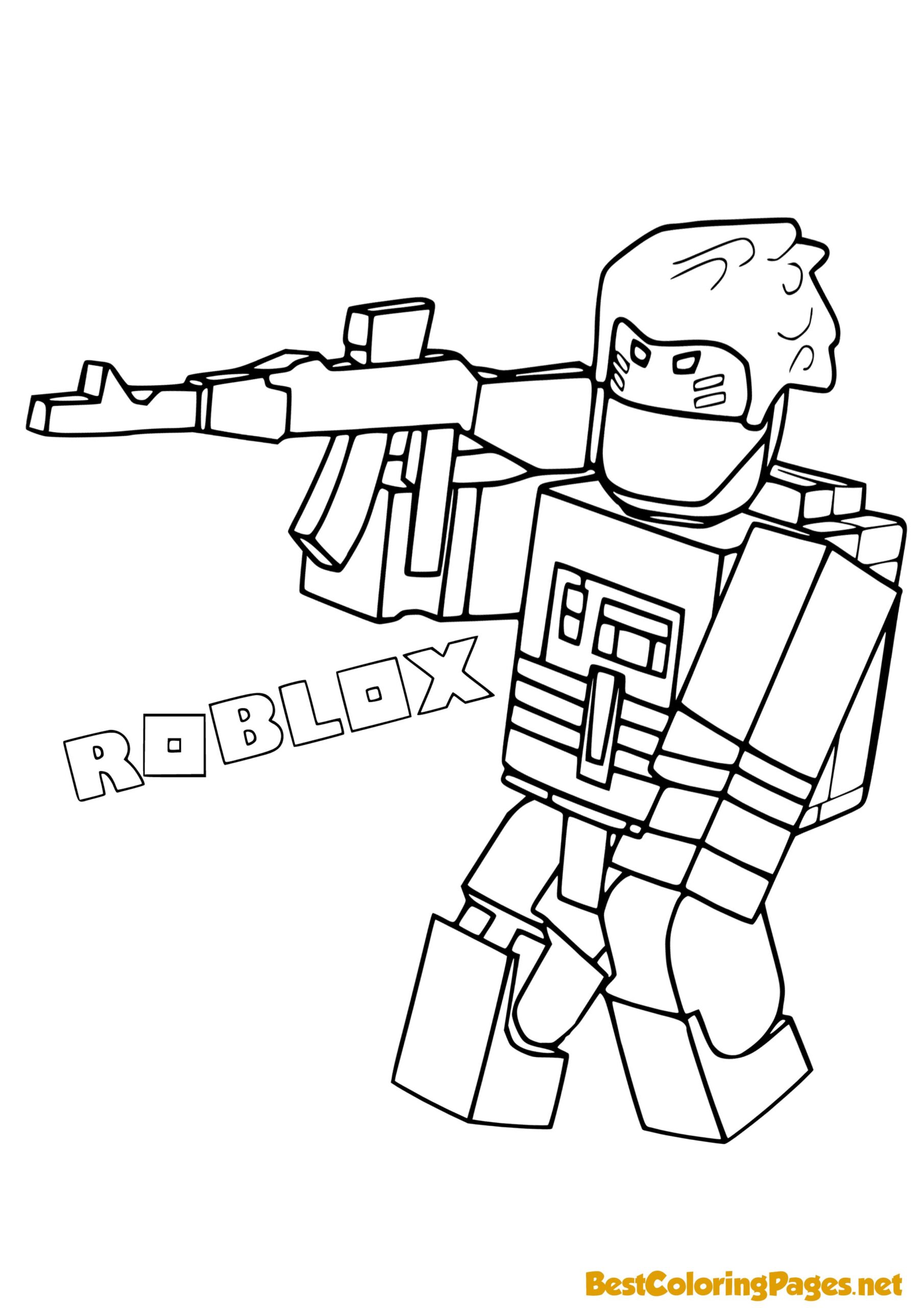 Roblox Coloring Pages - Bestcoloringpages.net